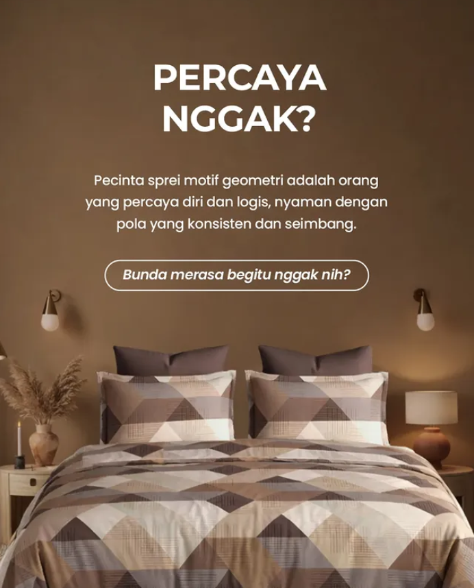 <p>Ternyata pilihan sprei bisa membongkar kepribad